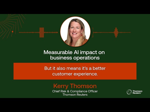 Measurable AI impact on business operations
