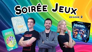 Les Soirées Jeux du Passe Temps #2 : Skyjo, Entre les lignes, Paranormal Detectives