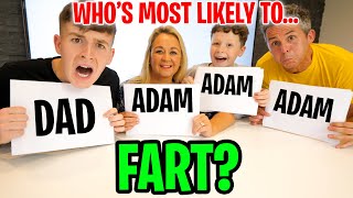 WHO'S MORE LIKELY TO... FAMILY 4 CHALLENGE Details