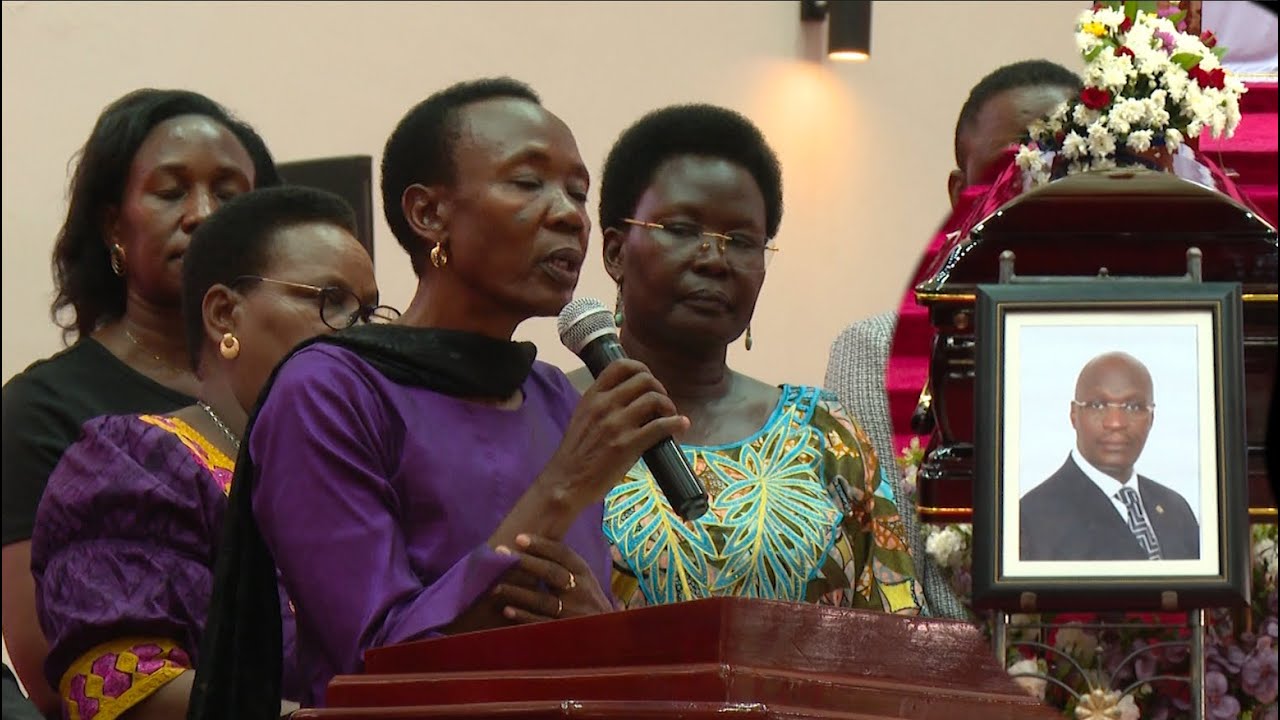 MP Naome Kabasharira tells church what killed her husband the late Maj. John Kazoora. (Touching)