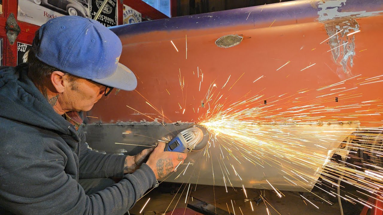 Ran into a LEAD issue while applying the quarter panel on the ’56 Mercury 🫤