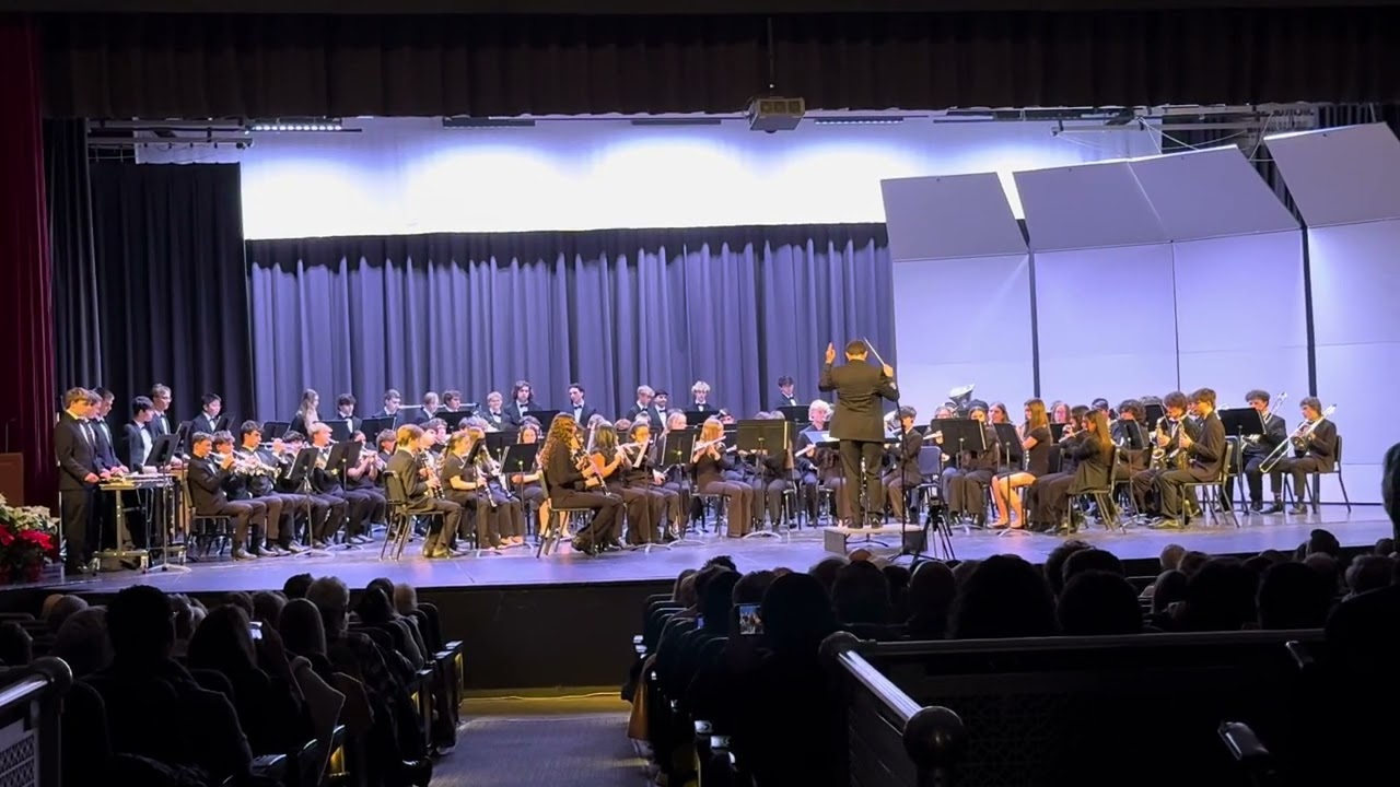 NHS Winter Concert 2025-Concert Band performing Steel