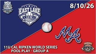 East Lake vs. Mineral Area: 2026 Cal Ripken 11U World Series: Pool Play Game 29: Field A - 8/10/26