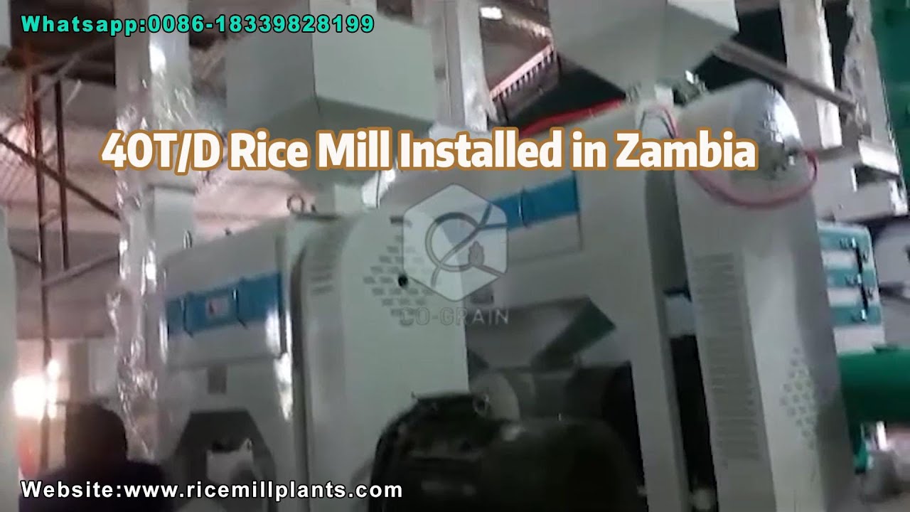 40T/J La machine à rizer en Zambie 