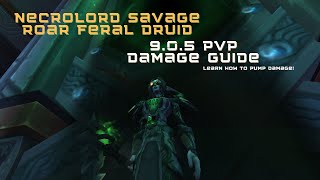 Necrolord   Savage Roar Feral Druid Pumps! Guide to Doing Insane Damage: Shadowlands 9.0.5 PvP Guide