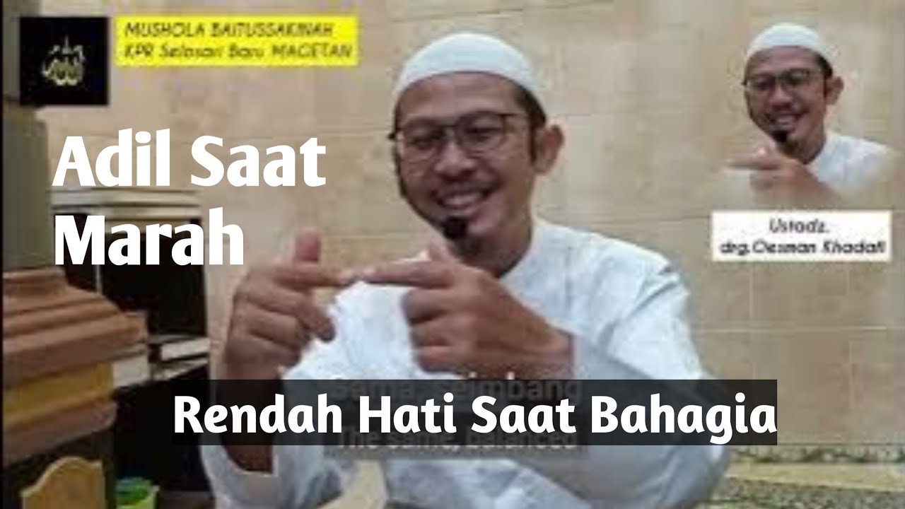 Justice in Anger, Humility in Joy