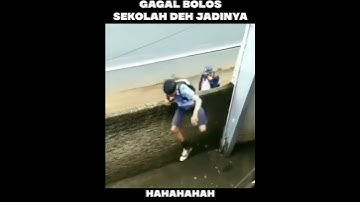VIDEO LUCU VIRAL GAGAL BOLOS SEKOLAH #shorts