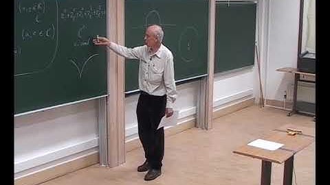 Prof. Pierre Deligne | Cohomology of algebraic varieties