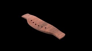 Acoustic Bridge TEST on Shapeoko 3 CNC from Fusion 360