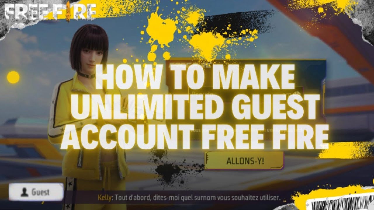 HOW TO MAKE UNLIMITED GUEST ACCOUNT IN FREEFIRE  #freefire
