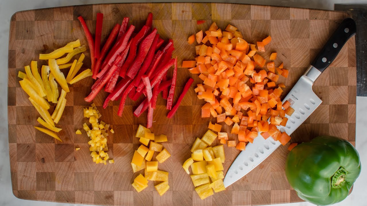 Knife Skills: How to Cut a Bell Pepper 