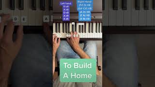 The Cinematic Orchestra - To Build A Home (Easy Beginner Piano Tutorial With Letters) #Shorts