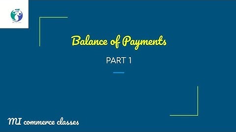 Balance of payment , part: 1 video in malayalam## ugc net commerce and management syllubus oriented