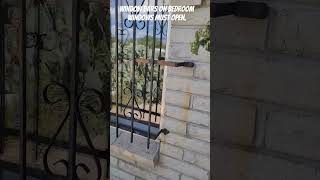 Window bars must open for safety. #construction #diy