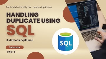 How to Remove Duplicate Data in SQL || Handling Duplicate Data Using SQL ||  Delete Duplicate Rows