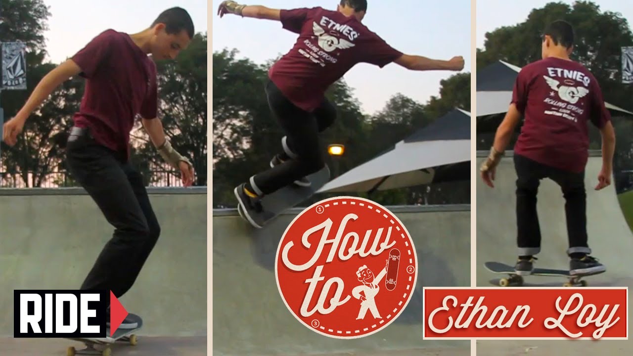 How-To Skateboarding: Frontside Hurricane with Ethan Loy