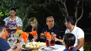 אורחים מגרמניה: בישול פילאף אזרביג'אני - עוף מטוגן - עוגת גדמים