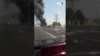Se registra incendio en San Pedro Xalostoc en Ecatepec, Edomex. Aún se desconoce el saldo.