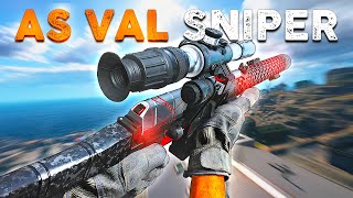 Sniping with The 10 Round AS VAL Class - Rebirth Island Warzone screenshot 2