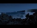 Night Beauty of the Pacific Ocean - 10 HOURS of Calming Ocean Waves Sounds in 240 fps