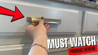 ✨ Easy DIY Kitchen Glow-Up Using CABDM Brushed Brass Cup Pulls | Honest Review