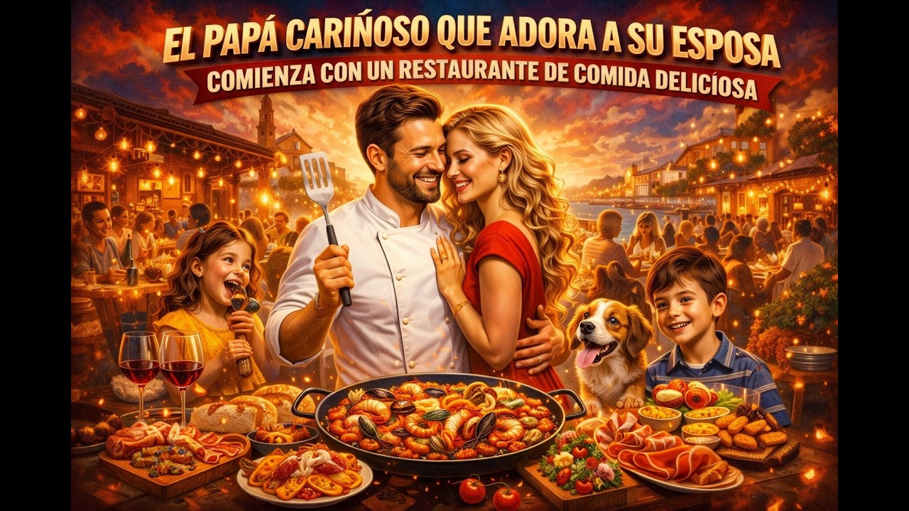 El papá cariñoso que adora a su esposa comienza con un restaurante de comida deliciosa