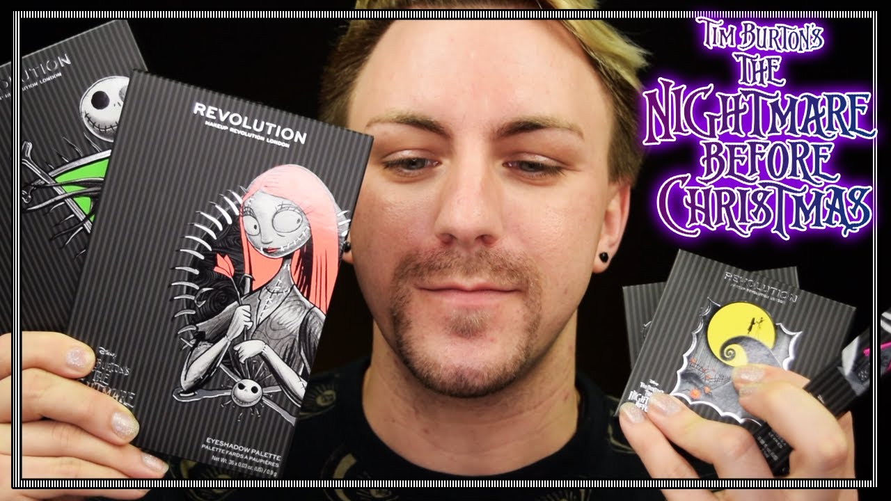 Makeup Revolution X Nightmare Before Christmas Collection FULL LIVE SWATCHES