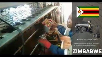 Genmax machine--  CWJ Automatic Unit-spring Assembler Machine From Zimbabwe  Customer