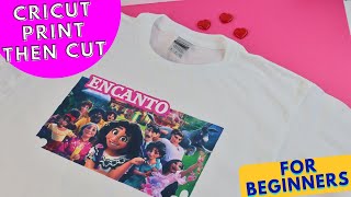 Cricut Print Then Cut Iron On | VERY QUICK AND EASY