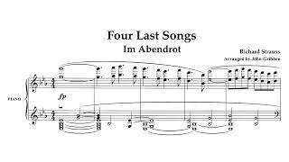R. Strauss - Im Abendrot (from "Four Last Songs") (Score)