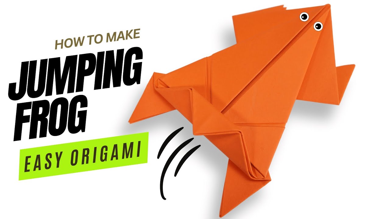 How to Make an Easy Origami Jumping Frog YouTube