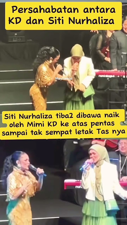 Bawa Tas ke Atas Panggung?! Momen Lucu Siti Nurhaliza Bareng #Krisdayanti! #sitinurhaliza #konser