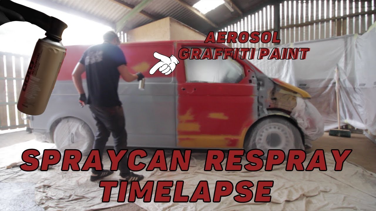 VW T5 'Restoration' Ep.7 Spraycan Respray Paint Transporter Paint Rattle Can Aerosol