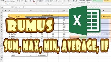 Fungsi Bantu Statistik Excel Menggunakan Rumus SUM, AVERAGE, MAX, MIN, IF