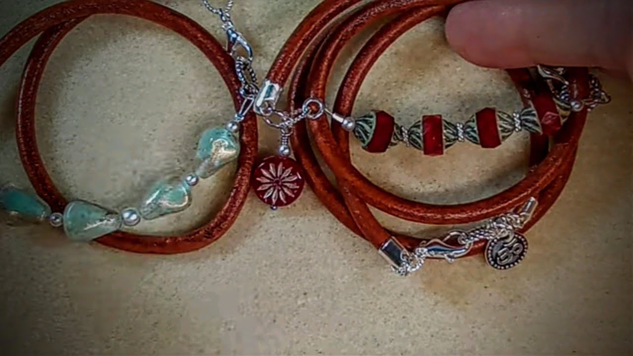 3 Simple Leather Wrap Bracelets