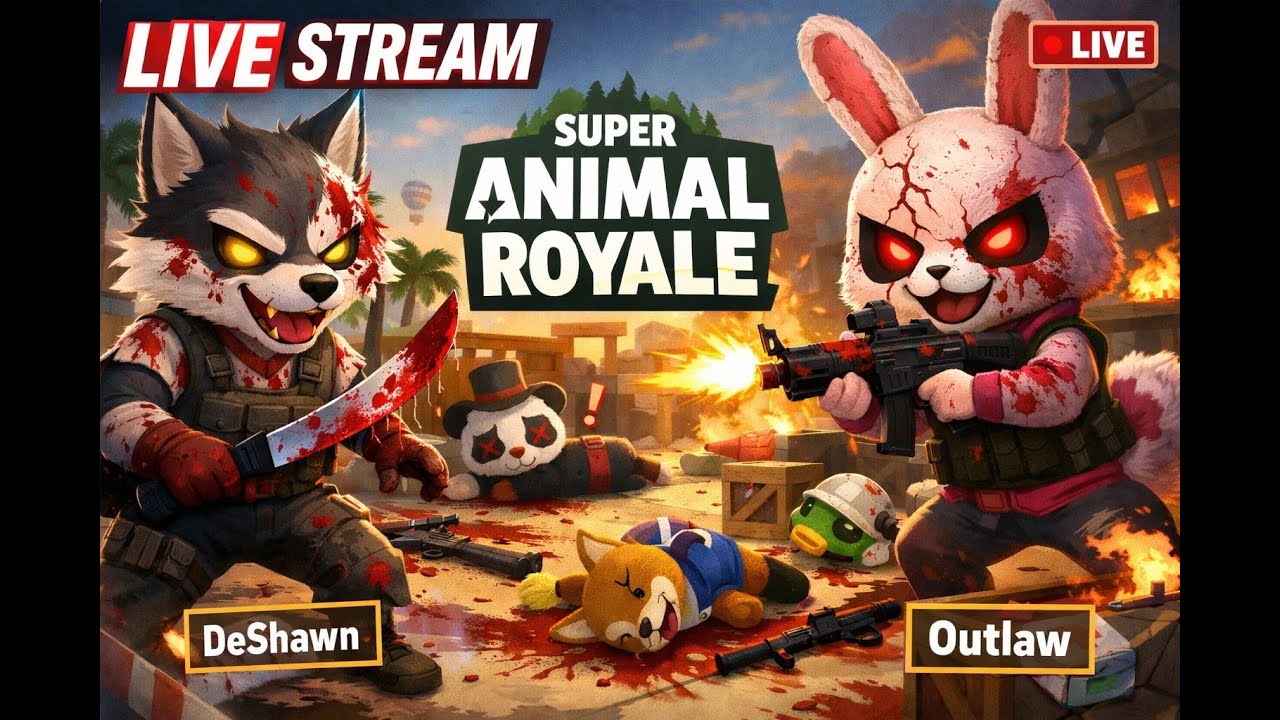 🔴LIVE | 😈Beheading Furries😈 | Super Animal Royale|Furry Killing With DeShawn