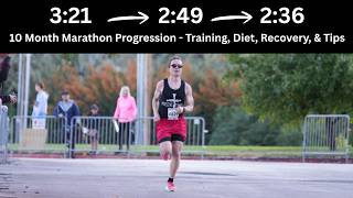 3:21 to 2:36 Marathon in 10 Months! Training, Diet, Recovery Routine & Tips