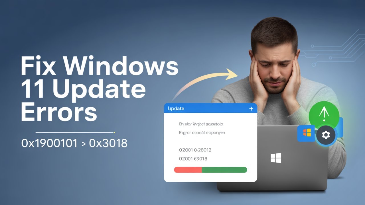 Fixing Windows 11 Update Errors 0xC1900101 & 0x30018 – Step-by-Step ...