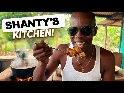 Evening at shanty’s fireside  Food, Friends, and Island Serenity #loveindehouse #caribbean1vlogger