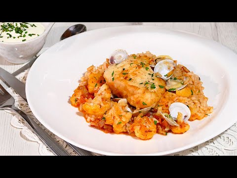 🥘 FRESH COD and CAULIFLOWER RICE with CLAMS 🐠