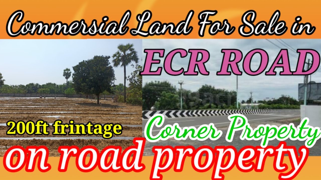 ID 10 Commercial Land For Sale in ECR// On Main Road/ 200ft frontage