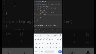 Selection Sort in c