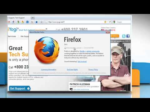 Windows® 7 기반 PC의 Mozilla® Firefox에서 수동으로 업데이트 확인