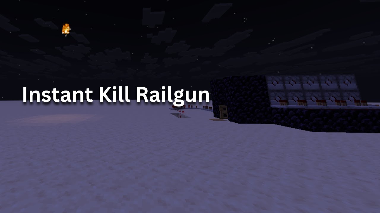 Instant Kill Raid How to make a Instant Kill Railgun in Minecraft - YouTube