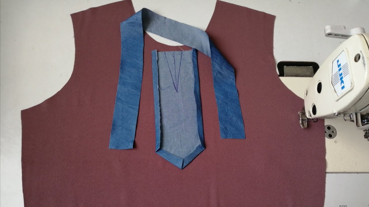 تقنيات الخياطة للمبتدئين | طريقة تشطيب دورة العنق New neck design | Sewing Techniques For Beginners