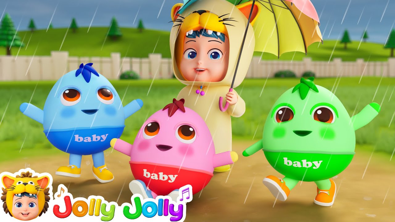 Baby Eggs, Don't Run Away! Rain Rain Go Away + More | Jolly Jolly - Learn and Play - Nursery Rhymes