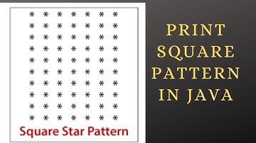 Square Patterns in java  || howto print square pattern java