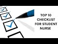 University checklists | What to prepare before starting University | Nursing | UK