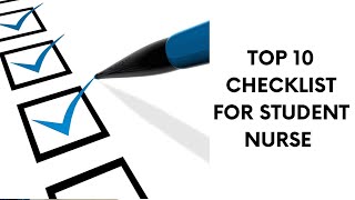 University checklists | What to prepare before starting University | Nursing | UK