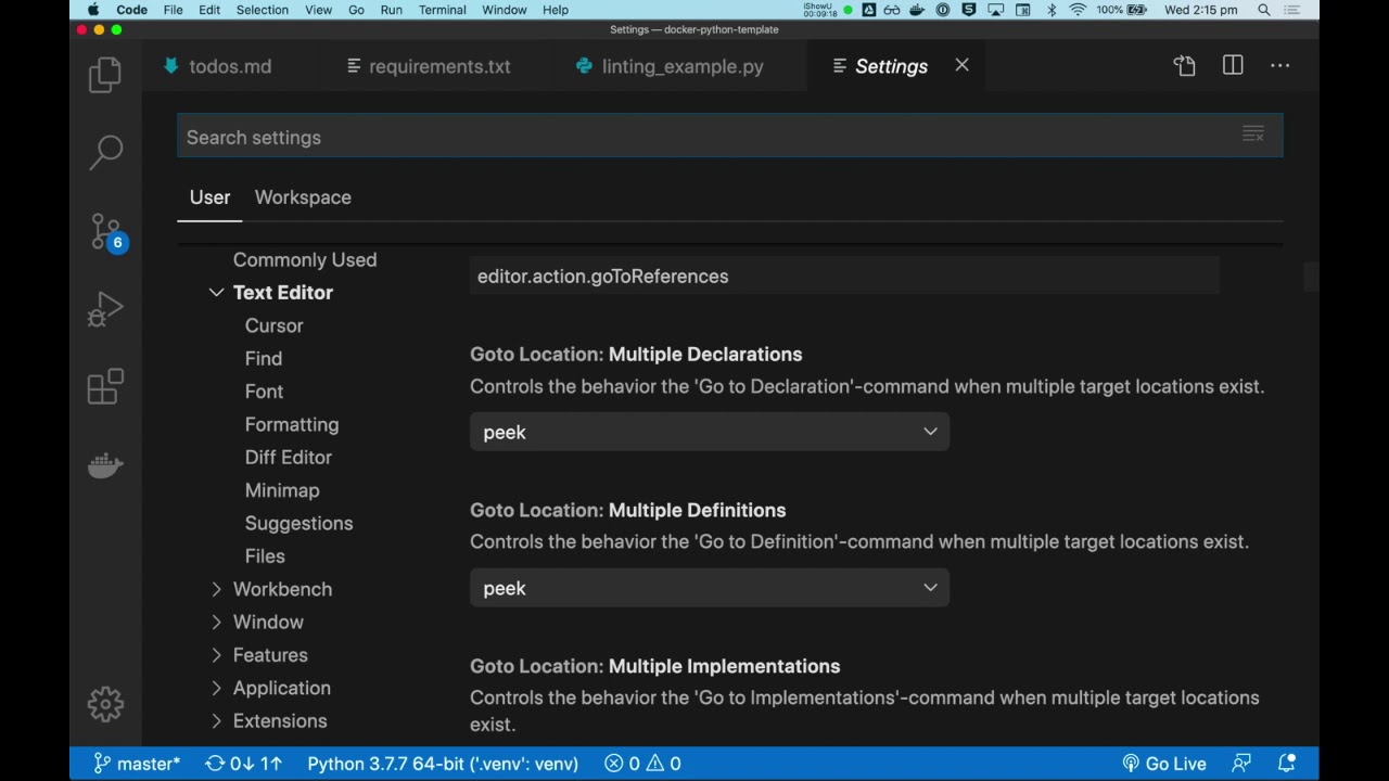 5.4 Productivity — Linting your way to a better codebase (advanced) # ...